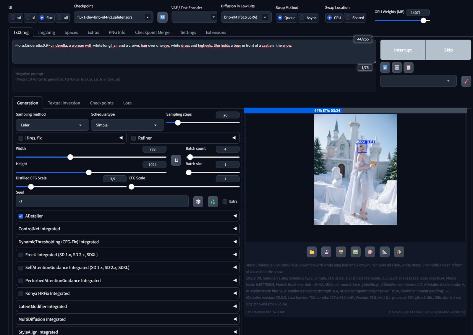 Updated ! Free Google Colab (T4) ForgeWebUI for Flux1.D (Optimized)
